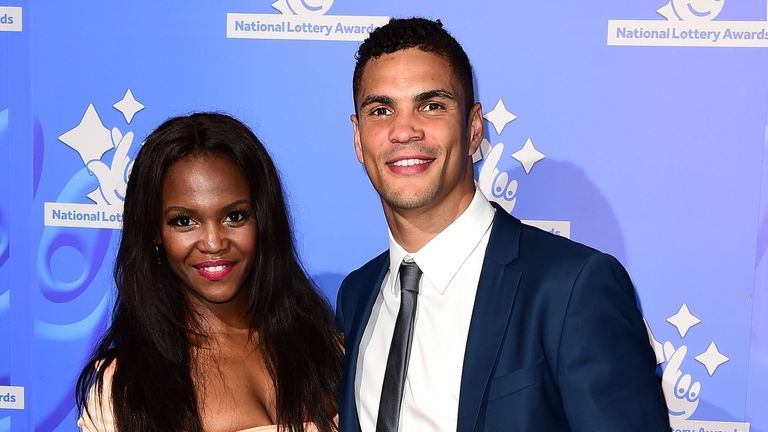 Ogogo and his dance partner Oti Mabuse in 2015. Pic: PA