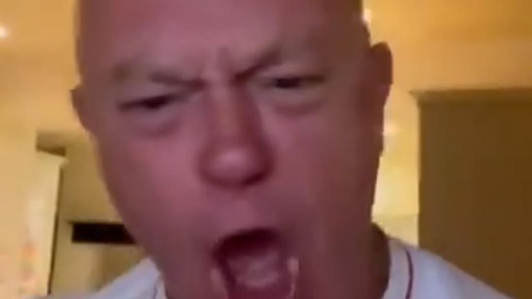 Ross Kemp reacts to Ollie Watkins&#39; late England winner in the Euro 2024 semi final against the Netherlands