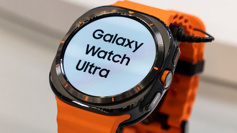 Samsung Galaxy Watch Ultra is displayed during a media preview at Samsung Galaxy Experience space, Tuesday, July 9, 2024, in New York. Samsung is dressing up its wearable devices in technology's latest fashion ... artificial intelligence. (AP Photo/Yuki Iwamura)