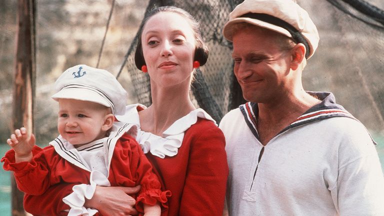 Pic: Walt Disney/Paramount/Kobal/Shutterstock

Popeye - 1980
Shelley Duvall, Robin Williams

1980