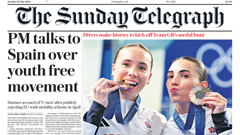 The Sunday Telegraph is among the titles up for auction.