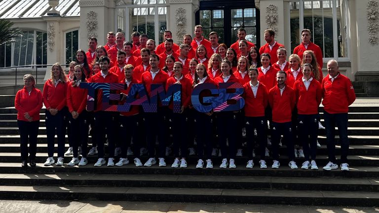 The Team GB rowing team for Paris 2024. Pic: Reuters