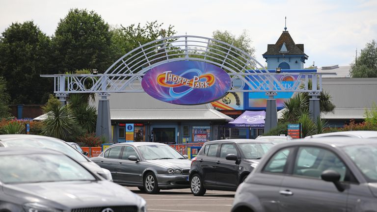 Thorpe Park in Surrey. Pic: PA