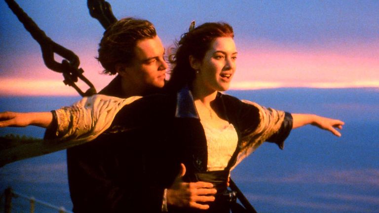 Leonardo DiCaprio and Kate Winslet in Titanic: Pic: 20th Century Fox/Paramount/Kobal/Shutterstock