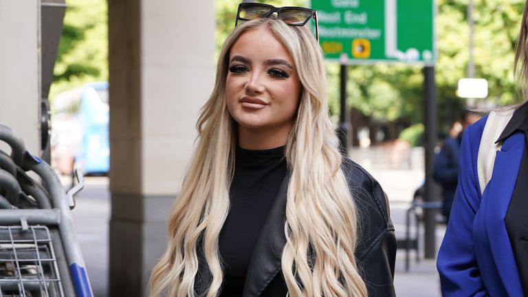 Victoria Thomas Bowen arrives at Westminster Magistrates' Court .
Pic: PA