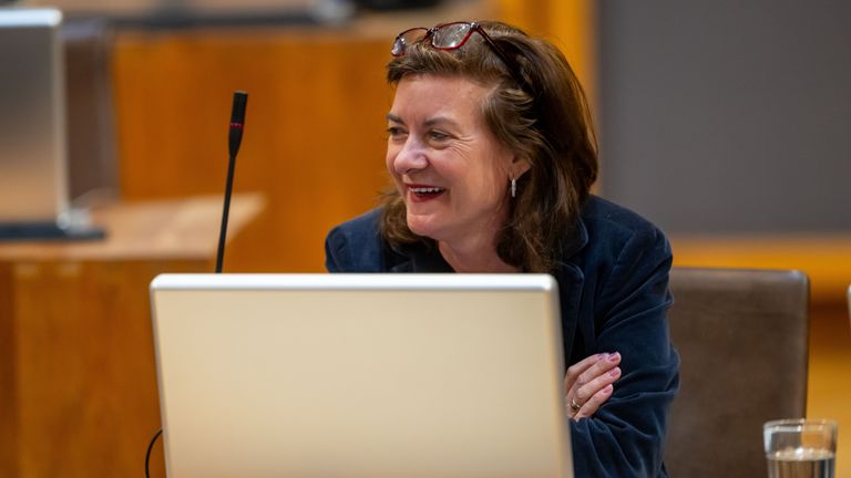 Eluned Morgan in the Senedd chamber. Pic: Senedd Cymru / Welsh parliament