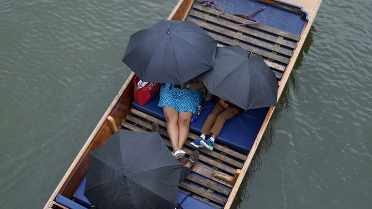 July has generally been a wet month for the UK. Pic: PA