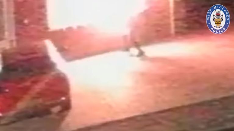 CCTV image released of fatal arson at Wolverhampton house as family pays their respects.  Photo: West Midlands Police