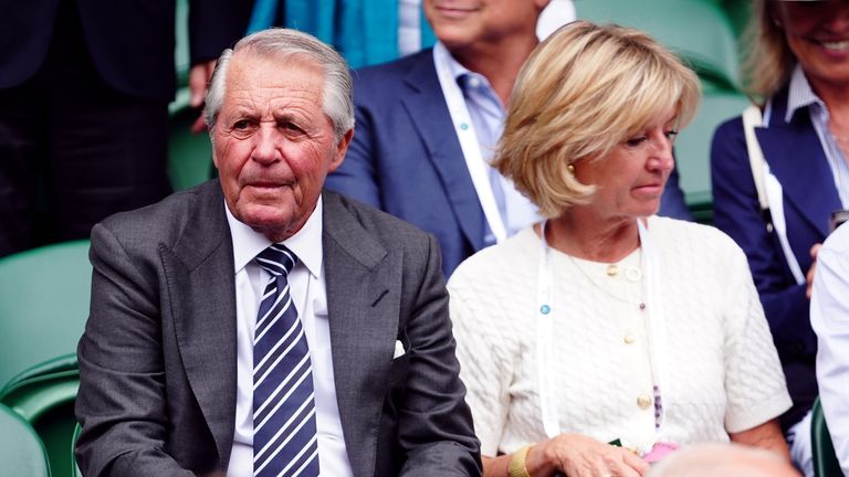 Gary Player on day fourteen of the 2024 Wimbledon Championships at the All England Lawn Tennis and Croquet Club, London. Picture date: Sunday July 14, 2024.

