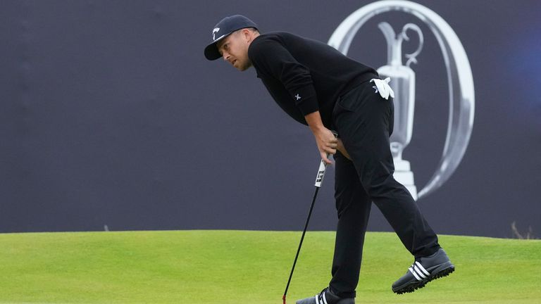 Xander Schauffele during final round of the British Open Golf Championships. Pic: AP