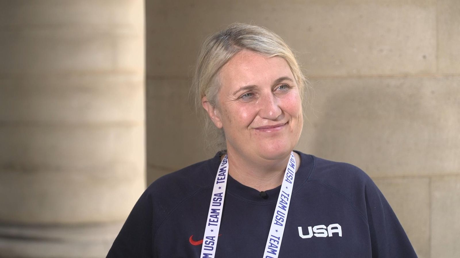 Team USA women's football coach Emma Hayes talks about winning gold at ...