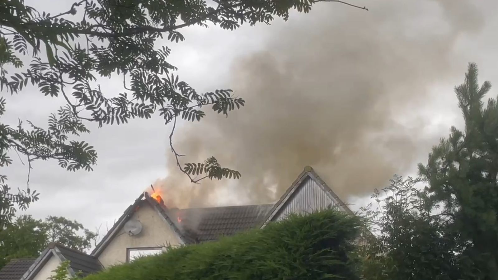 House in Aviemore goes up in flames after being struck by lightning ...