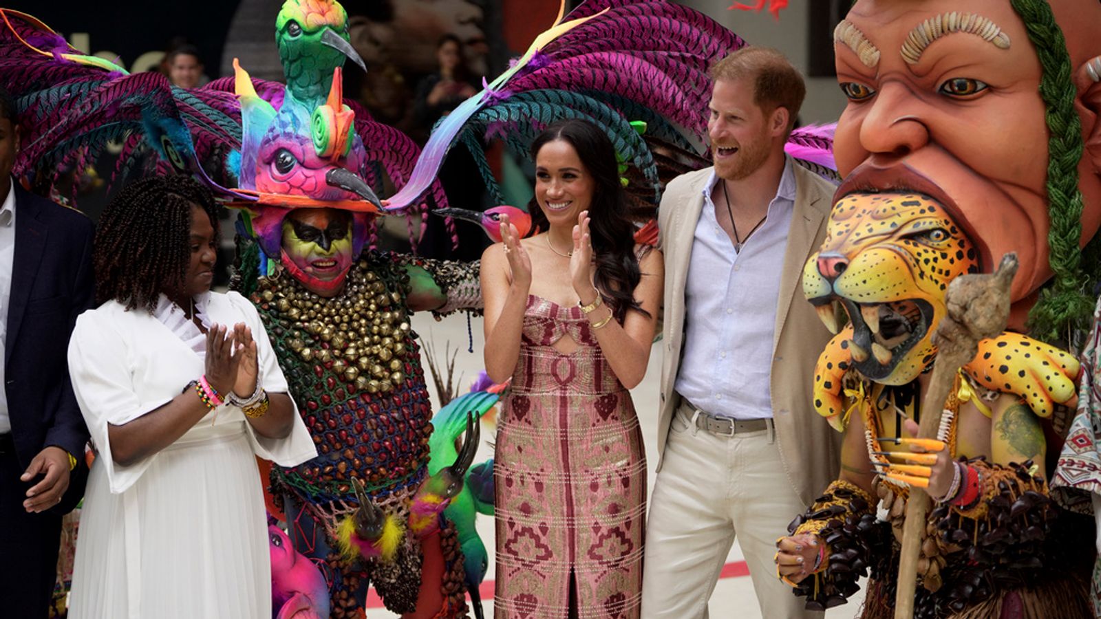 Prince Harry and Meghan arrive in Colombia after vice president 'moved' by Netflix documentary