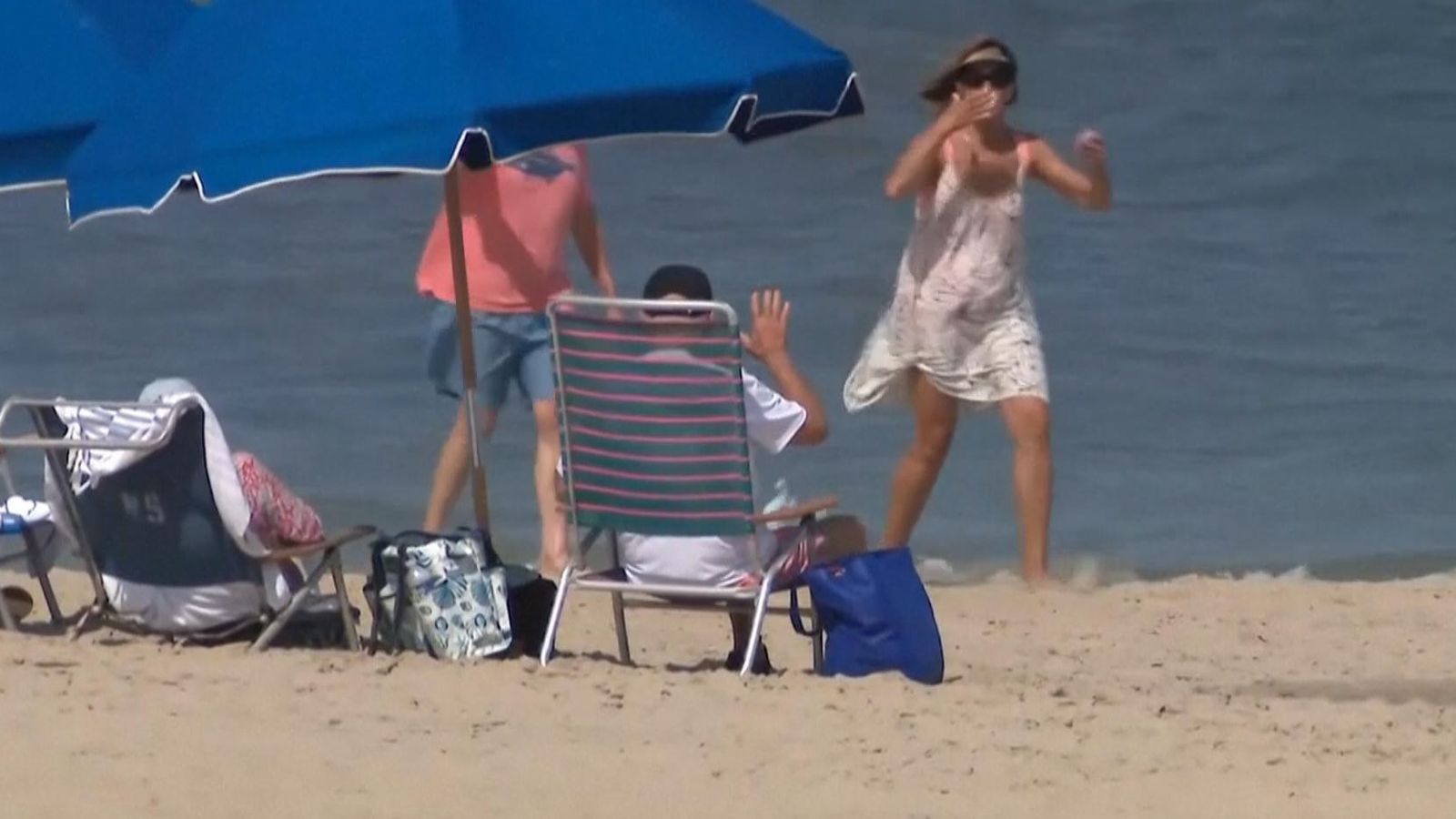 Joe Biden greets supporters on the beach in Delaware | News UK Video ...