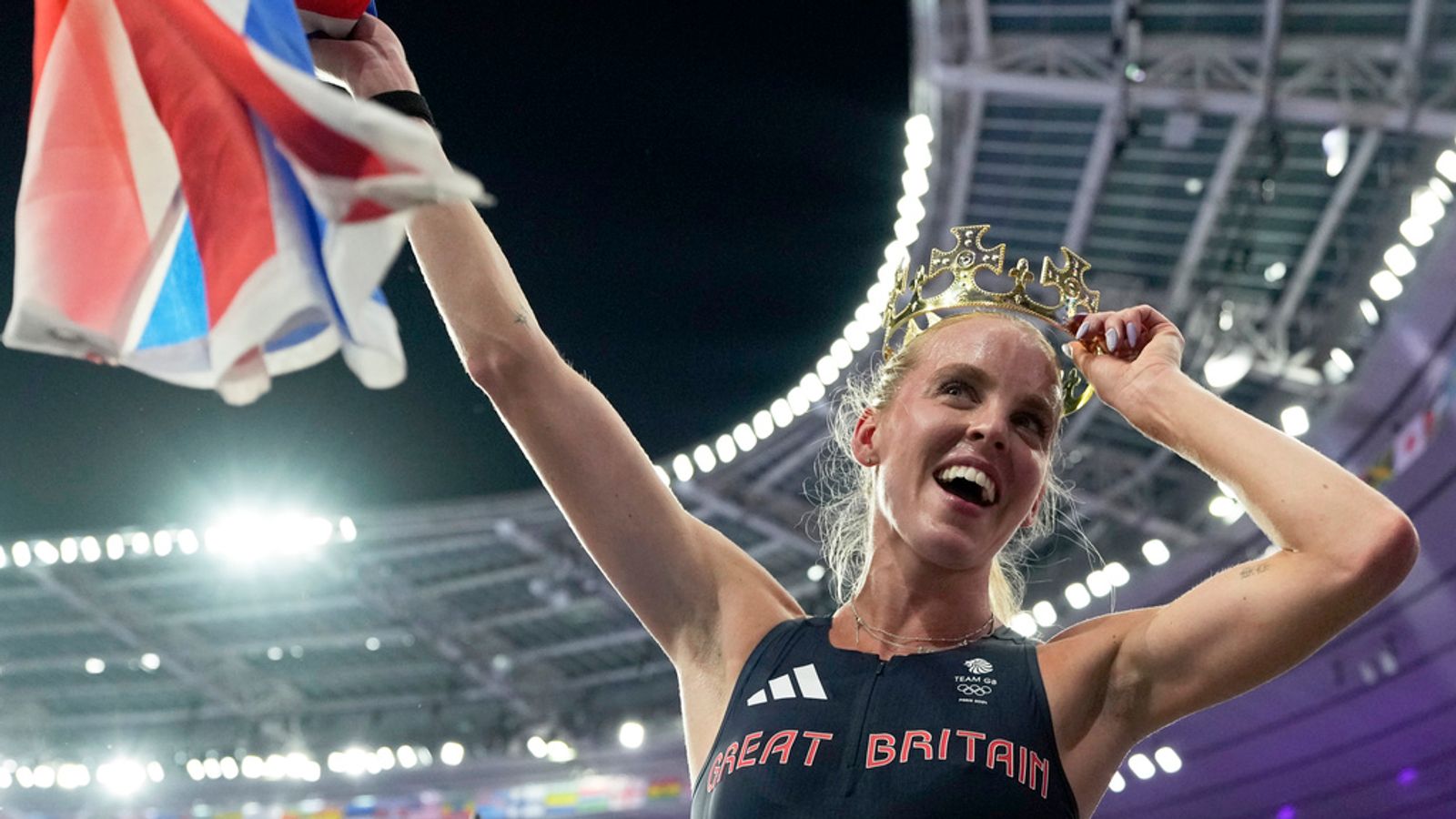 Keely Hodgkinson wins Britain’s first athletics gold at Paris Olympics with victory in 800m