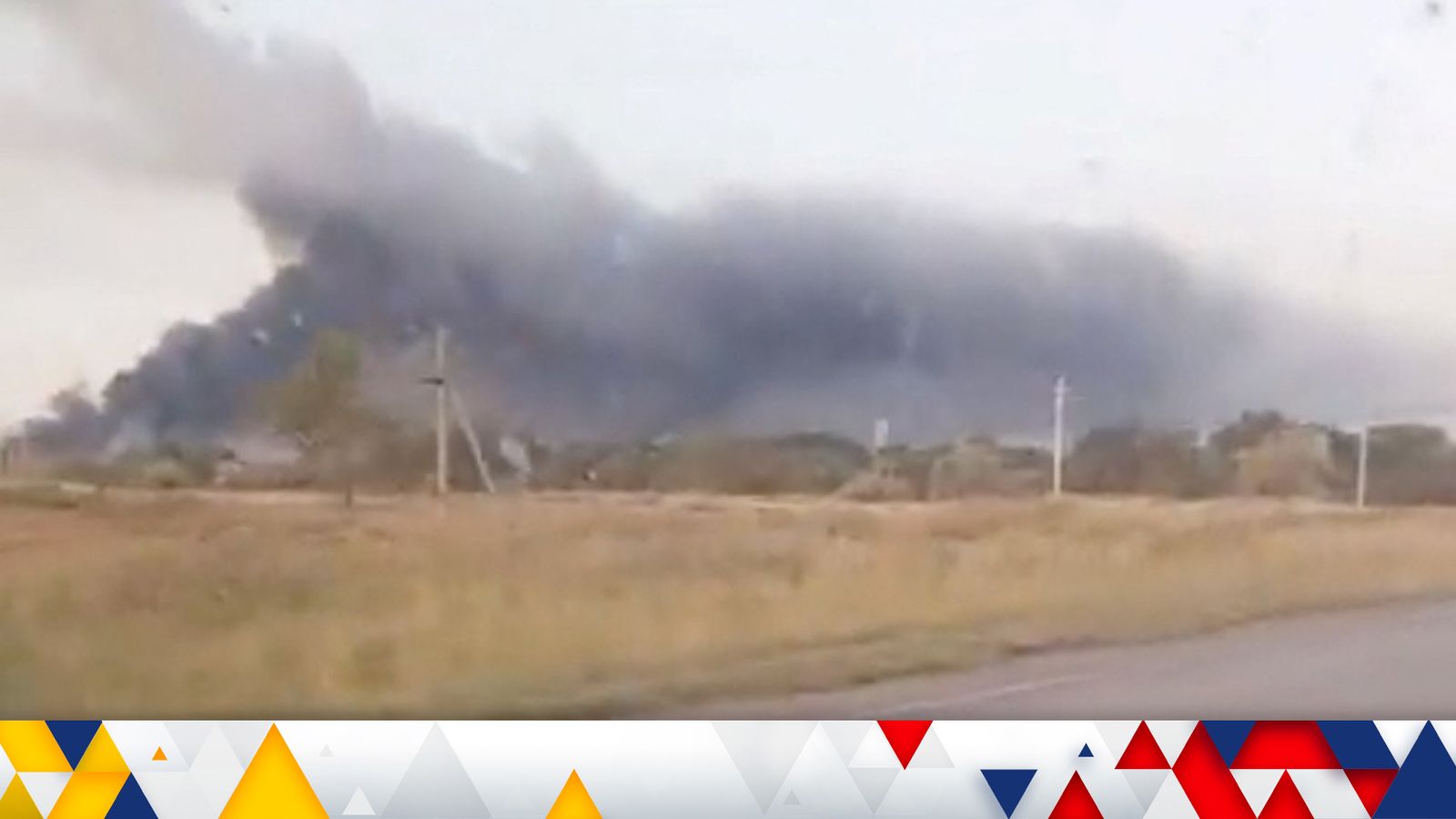 Ukraine war latest: Russian military facility on fire; new Ukrainian recruits ‘refusing to shoot’