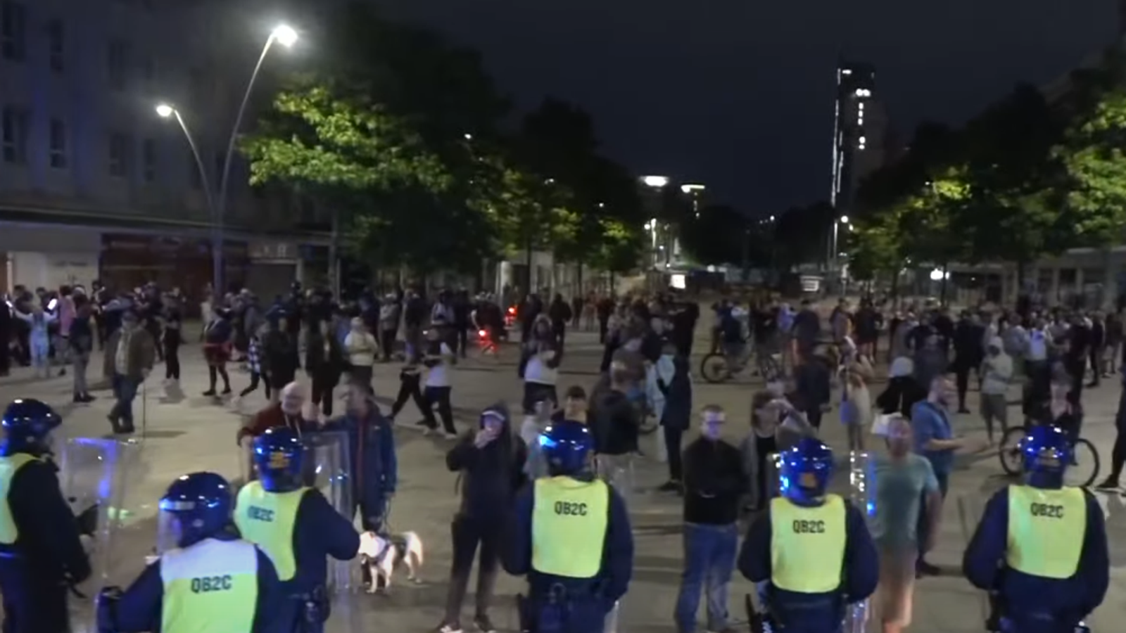 Plymouth 'Sustained violence' against police officers as bricks and ...