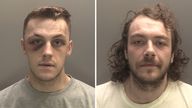 Ellis Wharton (left), who was sentenced at Liverpool Crown Court alongside his brother Adam Wharton (right)