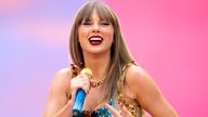 Taylor Swift performs at Wembley Stadium as part of her Eras Tour on Friday, June 21, 2024 in London. (Photo by Scott A Garfitt/Invision/AP)