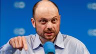 Russian dissident Vladimir Kara-Murza attends a press conference after being freed in a multi-country prisoner swap in Bonn, Germany, August 2, 2024. REUTERS/Leon Kuegeler