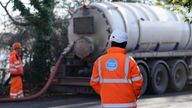 File photo dated 10/01/24 of a tanker pumps out excess sewage from the Lightlands Lane sewage pumping station in Cookham, Berskhire. Figures showing there were thousands more sewage dumps into Scotland's waterways last year than previously known could still be a "huge underestimate" of the scale of the problem, Liberal Democrats have warned. Issue date: Tuesday July 23, 2024.