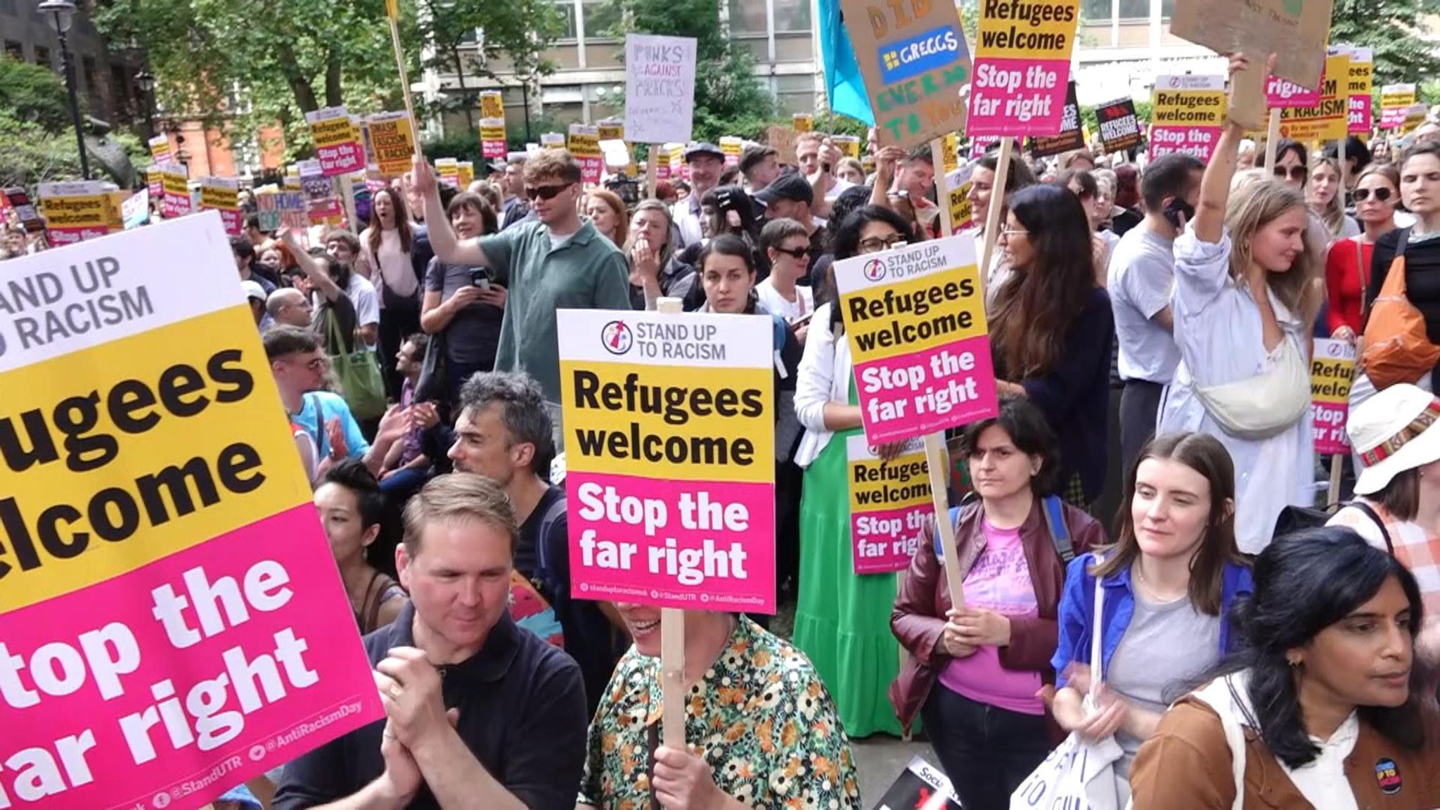Anti-racism demonstrations take place around the UK | News ...