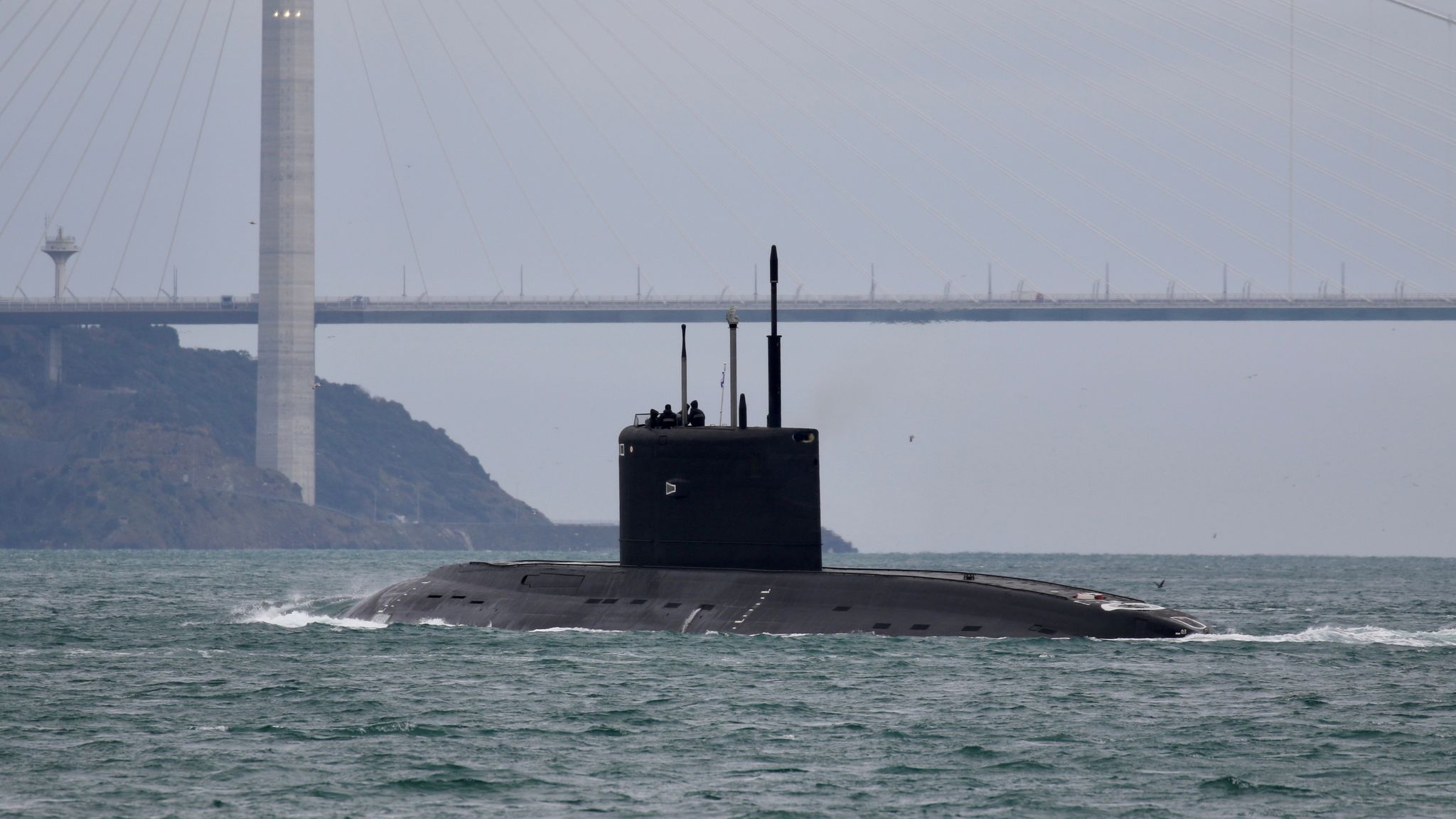 Ukraine says it has sunk a Russian submarine before launching drone ...