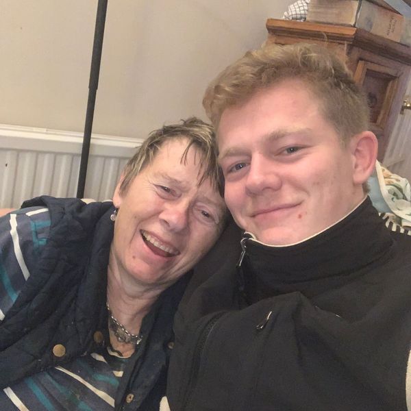 Alex Welford with his mother Alison