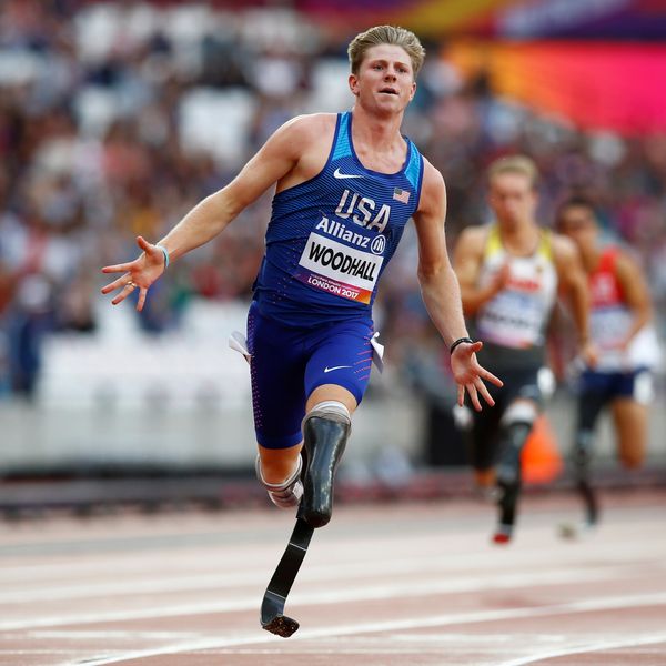 Woodhall at the World ParaAthletics Championships in London in 2017. Pic: Reuters