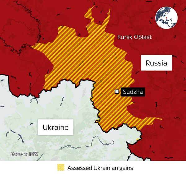 How far has Ukraine advanced into the Kursk region 