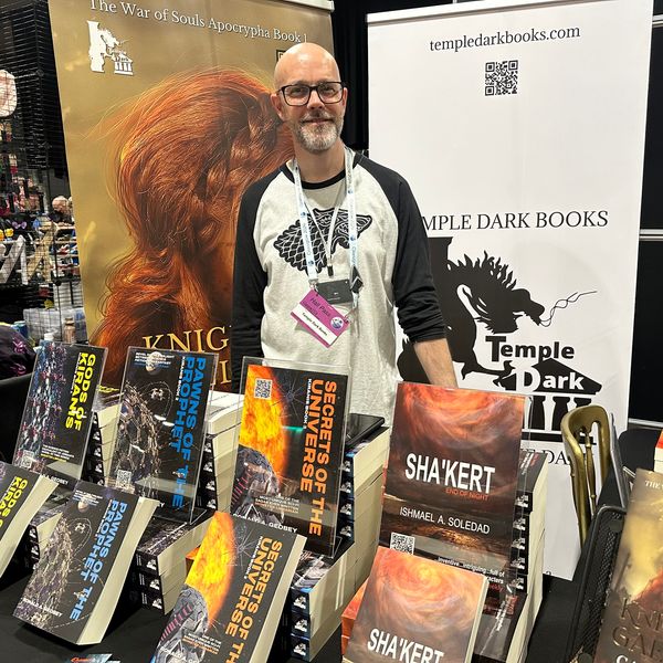 The stand of Temple Dark Books. Image: Sky News