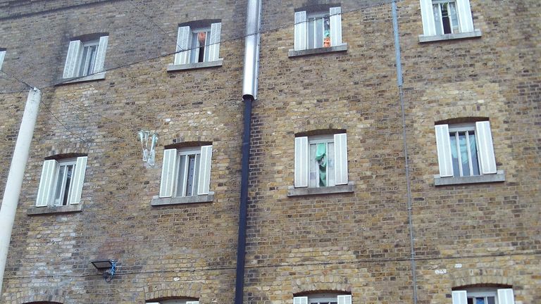 Images from report (by HM INSPECTORATE OF PRISONS) of HMP Wandsworth from an unannounced inspection in May 2024 (and published 06/08/2024). Copyright HM Inspectorate of Prisons. G Wing broken windows
