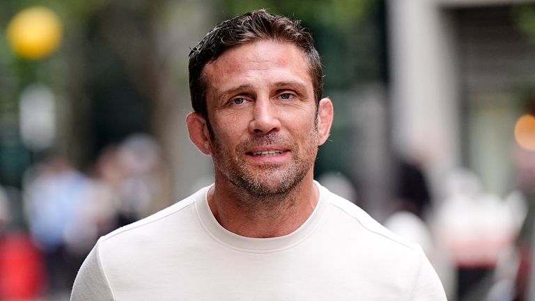 Alex Reid arrives at the Rolls Building.
Pic: PA