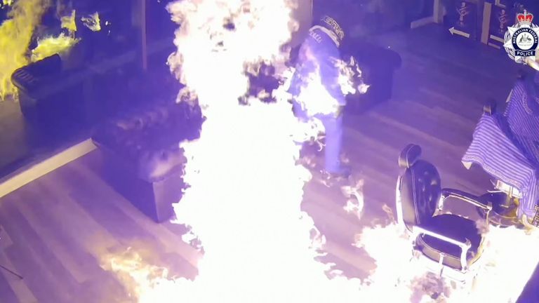 Australia Arsonist Sets Themselves On Fire During Attack On Barbershop