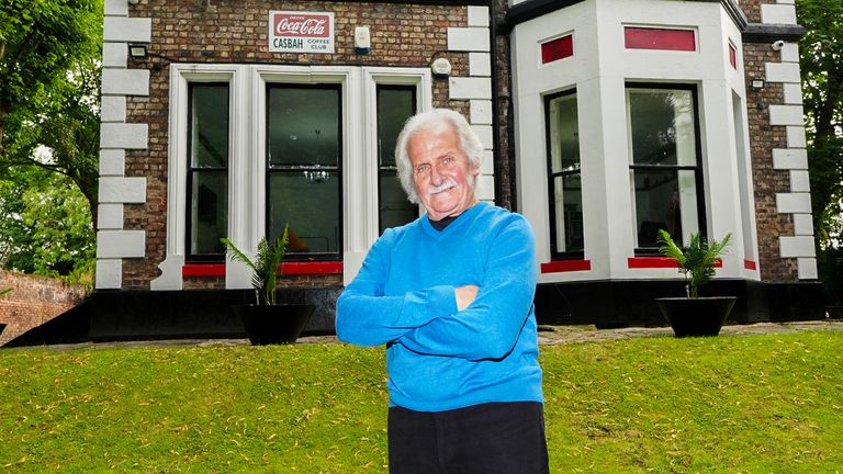 Original Beatles drummer Pete Best at 8 Hayman's Green in the Derby area of Liverpool, the location of the Casbah Club, where the Beatles started their career, which has been launched as an Airbnb. Best's mother Mona ran the Casbah in the coal cellar of their home in West Derby, Liverpool, from 1959 to 1962, with local teenagers The Quarrymen playing the opening night in August 1959. Members of The Quarrymen would go on to form The Beatles. Picture date: Wednesday August 21, 2024.