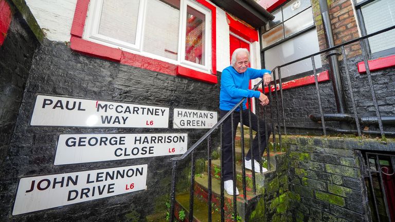 Original Beatles drummer Pete Best at 8 Hayman's Green in the Derby area of Liverpool, the location of the Casbah Club, where the Beatles started their career, which has been launched as an Airbnb. Best's mother Mona ran the Casbah in the coal cellar of their home in West Derby, Liverpool, from 1959 to 1962, with local teenagers The Quarrymen playing the opening night in August 1959. Members of The Quarrymen would go on to form The Beatles. Picture date: Wednesday August 21, 2024.