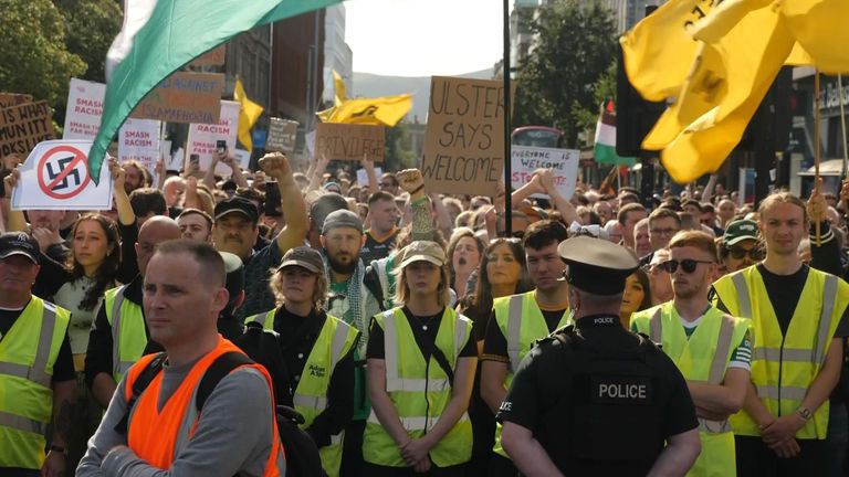 tensions are high in Belfast after several nights of unrest in the city.