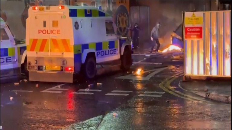 Youths, some as young as 14, were involved in violence on Monday