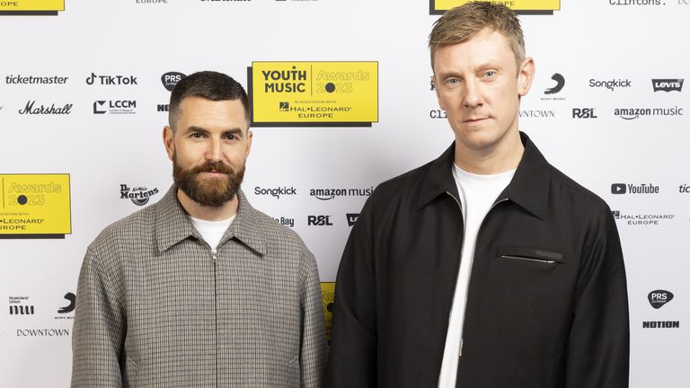 Bicep at the Youth Music Awards in 2023. Pic: Shutterstock