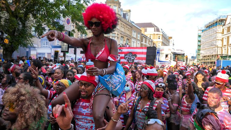 Children's Day Parade, Notting Hill Carnival. Pic: PA