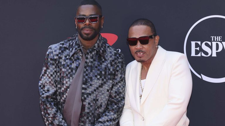 Sing Sing stars Colman Domingo (left) and Clarence Maclin at the ESPY Awards in 2024. Pic: AP