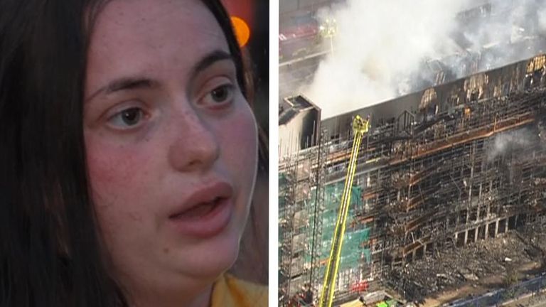 Resident describes escaping from fire in east London