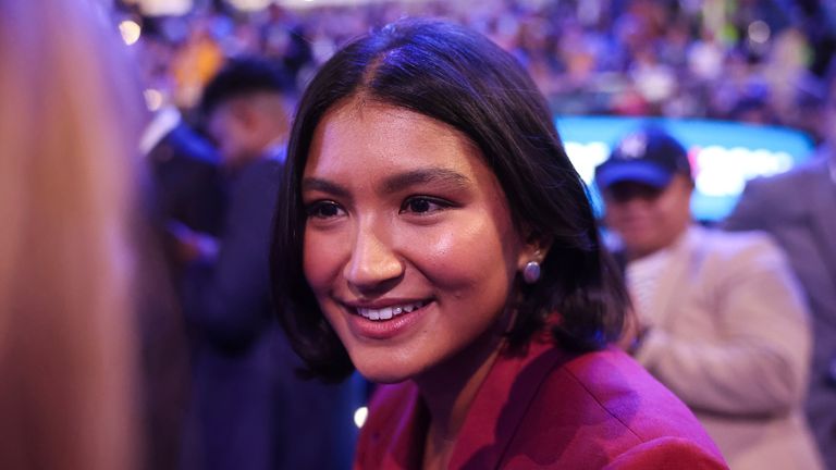 Influencer Deja Foxx at the Democratic National Convention Pic: AP