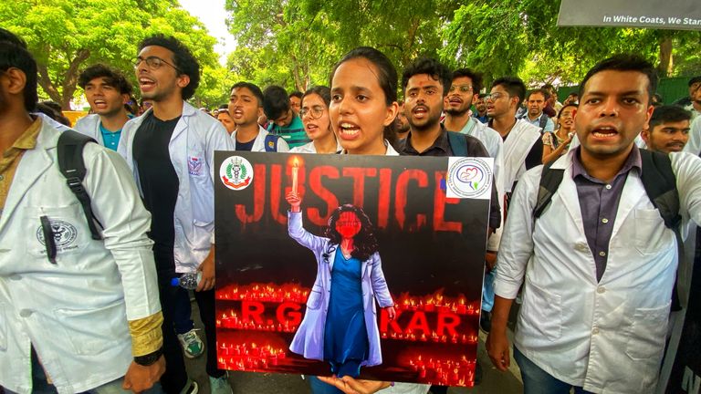 Doctors protest in Delhi