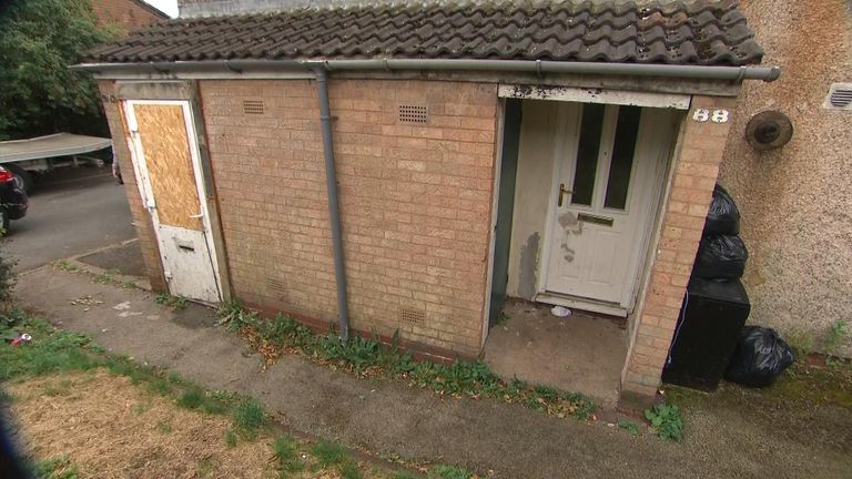 The man was found dead at a property on Hereford Close