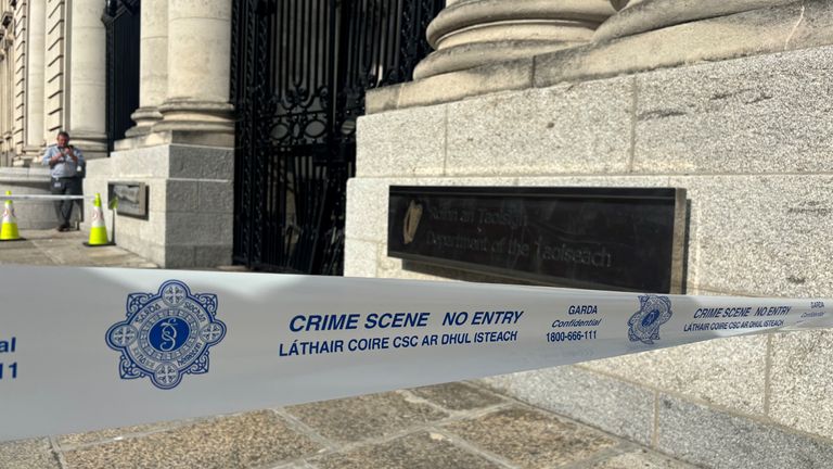 All sites have been cordoned off. Pic: PA