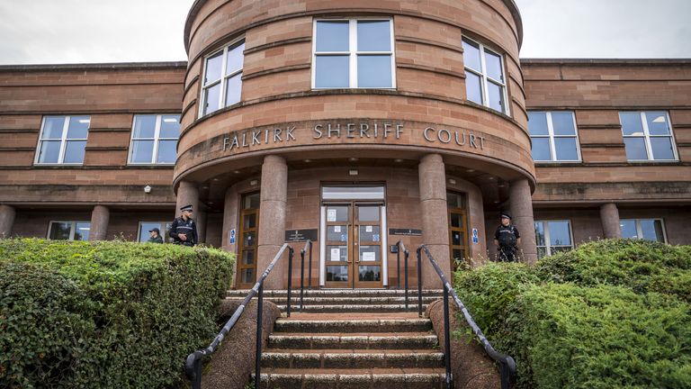 Falkirk Sheriff Court. Pic: PA