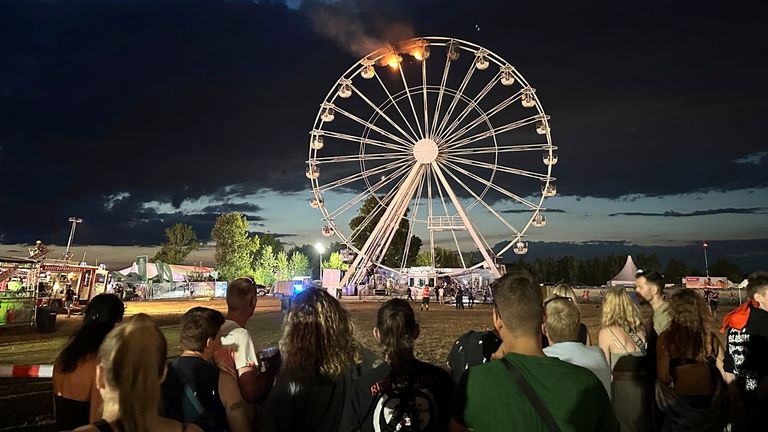 Two gondolas caught fire during the festival. Pic: AP