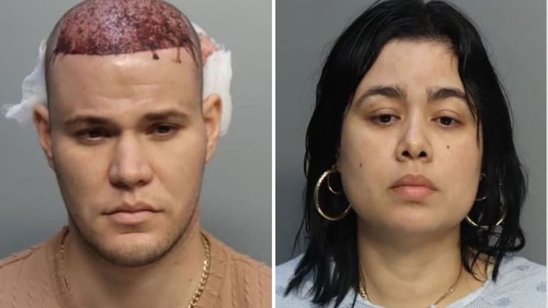 Eugenio Ernesto Hernandez-Garnier and Yusleydis Blanca Loyola. Pic: Miami-Dade Corrections & Rehabilitation