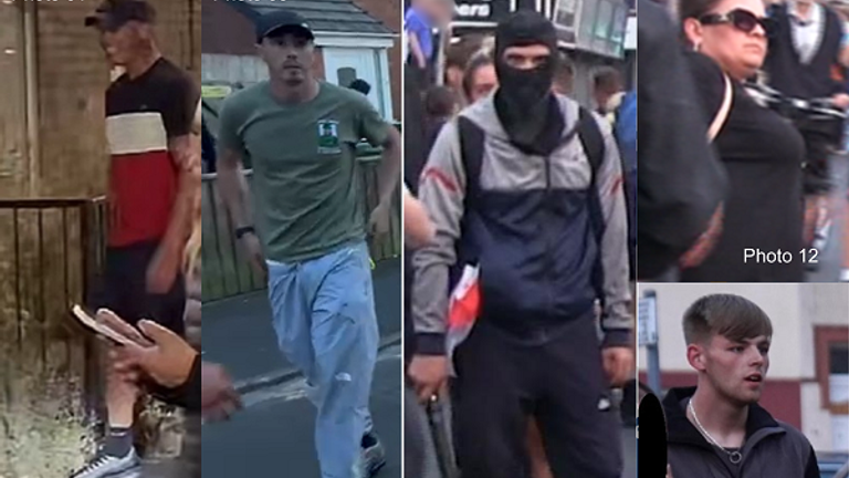 Cleveland Police have released new images of people wanted in connection with disorder in Hartlepool. (Pic: Cleveland Police)